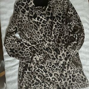 Dana Buchman Leopard Print Blazer